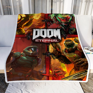 Doom Video Game Throw Blanket   
