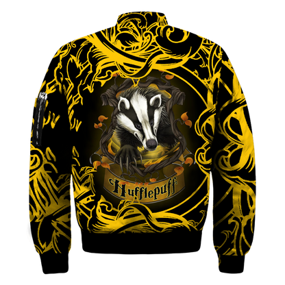 Loyal Like A Hufflepuff Harry Potter Bomber Jacket   