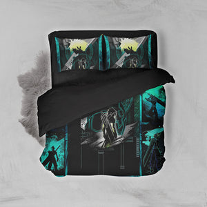 Final Fantasy Cloud Strife 3D Bed Set Twin (3PCS)  