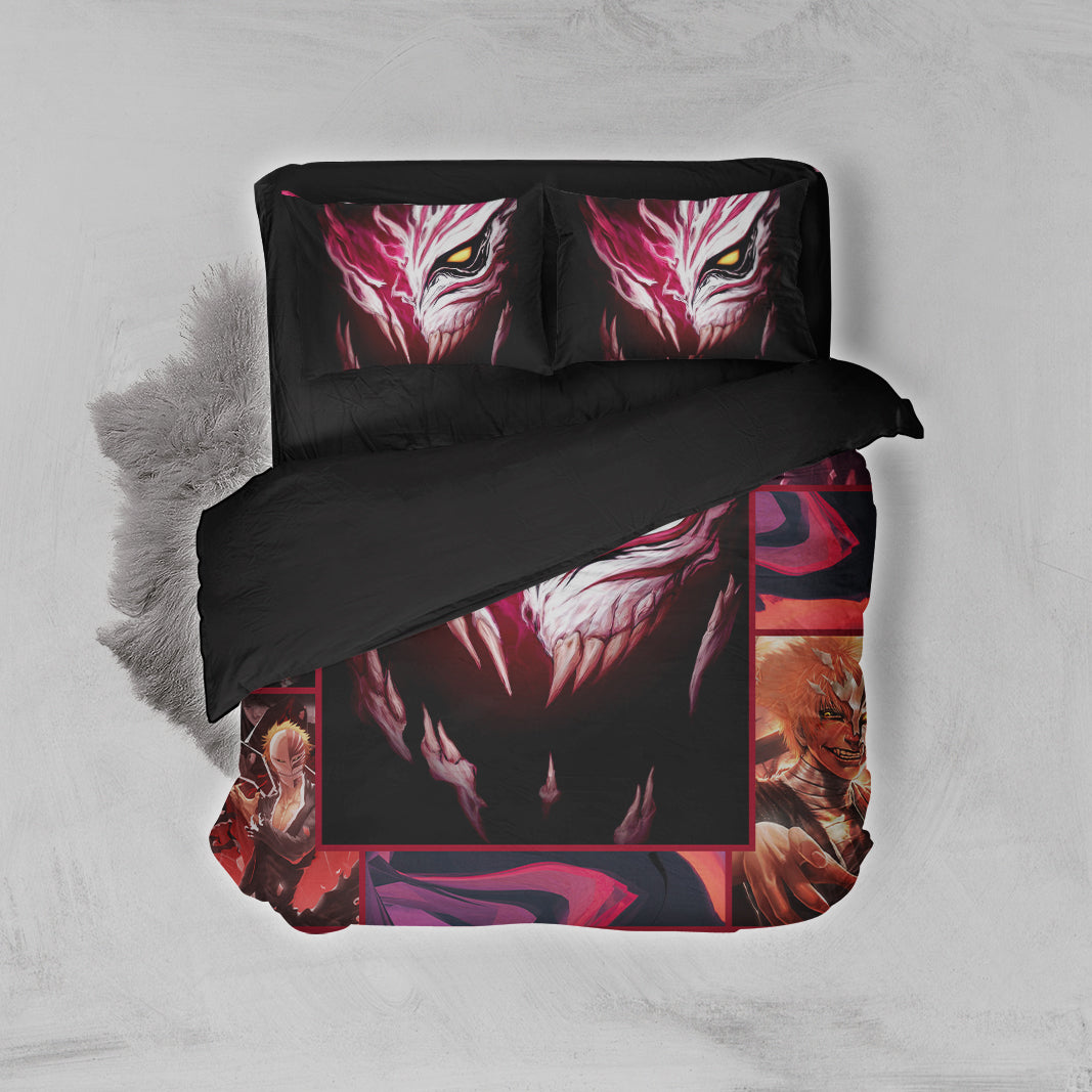 Bleach Ichigo Kurosaki Mask 3D Bed Set Twin (3PCS)  