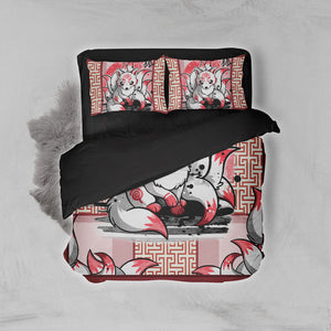 Ninetail Fox Spirit 3D Bed Set Twin (3PCS)  