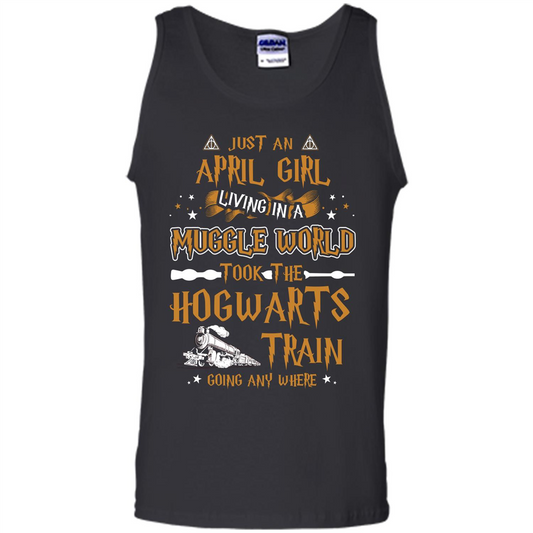 Harry Potter T-shirt Just An April Girl Living In A Muggle World Black S 