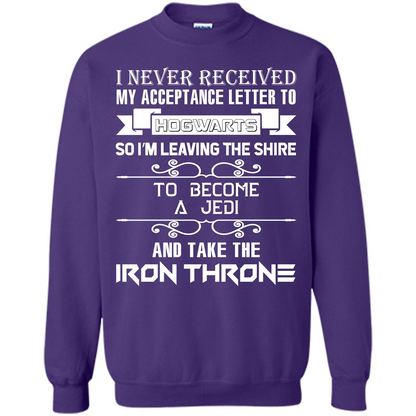 I Never Received My Acceptance Letter To Hogwarts T-shirt Purple S 