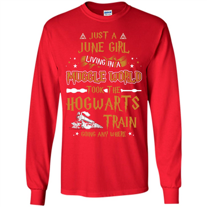 Harry Potter T-shirt Just A June Girl Living In A Muggle World   