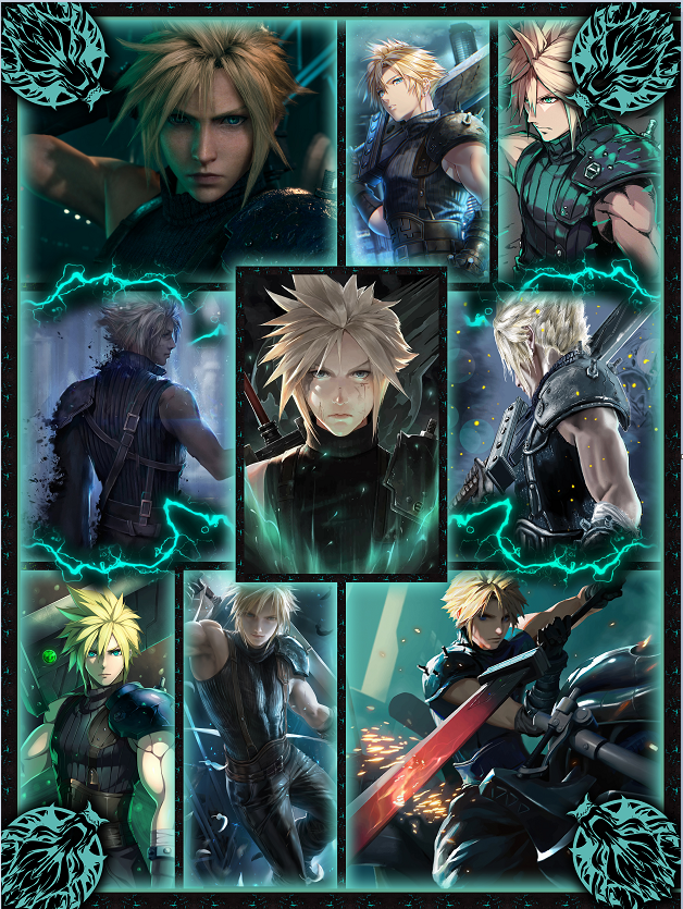 Final Fantasy VII Cloud Strike Bed Set   