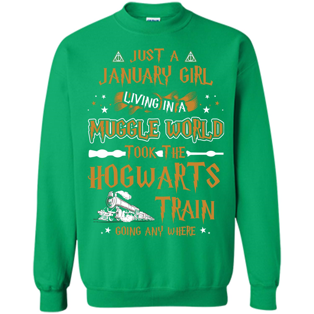 Harry Potter T-shirt Just A January Girl Living In A Muggle World   