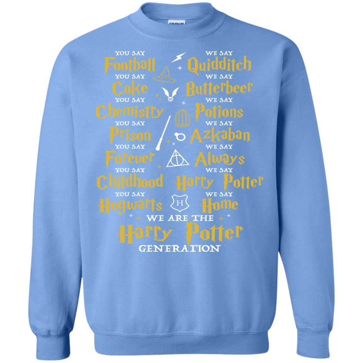 We Are The Harry Potter Generation Movie Fan T-shirt Carolina Blue S 
