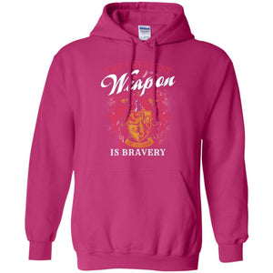 The Greatest Weapon Is Bravery Harry Potter Fan T-shirt Heliconia S 