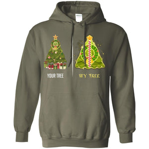 Harry Potter Christmas Tree Shirt Military Green S 