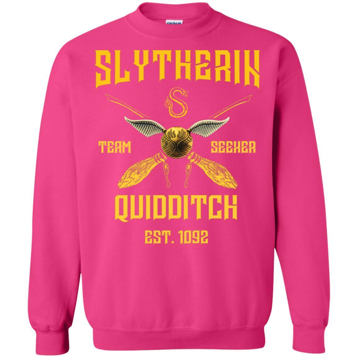 Slytherin Quiddith Team Seeker Est 1092 Harry Potter Shirt Heliconia S 