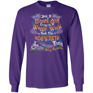 Just A Wizard Girl Living In A Muggle World Took The Hogwarts Train Going Anywhere Purple S 