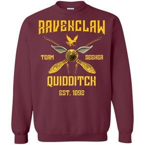 Ravenclaw Quiddith Team Seeker Est 1092 Harry Potter Shirt Maroon S 