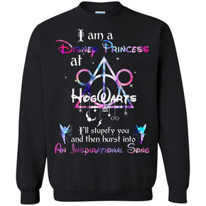 I Am A Disney Pricess At Hogwarts Harry Potter Shirt G180 Gildan Crewneck Pullover Sweatshirt  8 oz. Black S