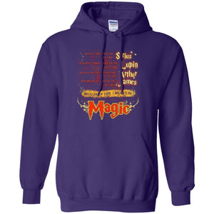 Always Protects Me Just Like Sirius Because Of Him I Believe In Magic Potterhead's Dad Harry Potter Shirt Purple S 