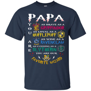 Papa Our  Favorite Wizard Harry Potter Fan T-shirt Navy S 