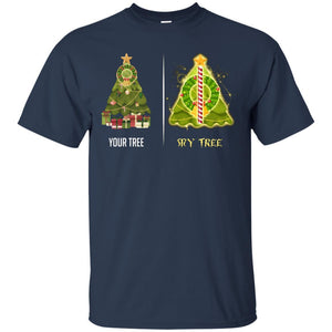 Harry Potter Christmas Tree Shirt Navy S 