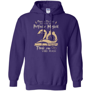 Proud To Say That We Are Perfectly Magical  Thank You Very Much Harry Potter Fan T-shirt Purple S 