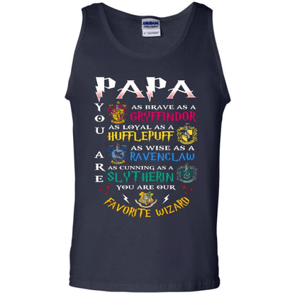 Papa Our  Favorite Wizard Harry Potter Fan T-shirt Navy S 