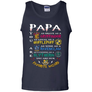 Papa Our  Favorite Wizard Harry Potter Fan T-shirt Navy S 