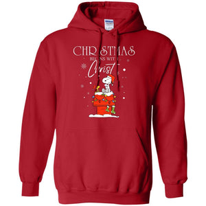 Christmas Begins With Christ Shirt Red S 
