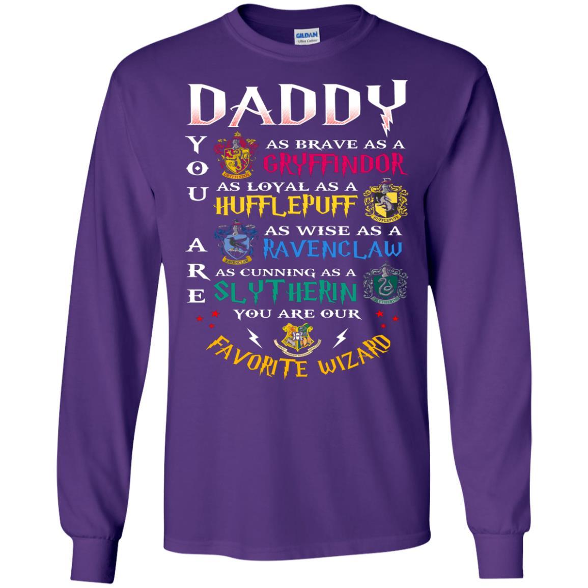 Daddy Our  Favorite Wizard Harry Potter Fan T-shirt Purple S 