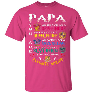 Papa Our  Favorite Wizard Harry Potter Fan T-shirt Heliconia S 