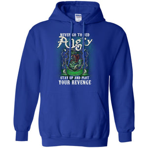 Never Go To Bed Angry Stay Up And Plot Your Revenge Slytherin House Harry Potter Shirt Royal S 
