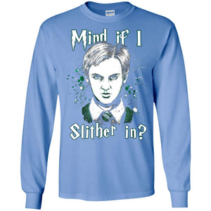 Mind If I Slither In Slytherin House Harry Potter Shirt Carolina Blue S 