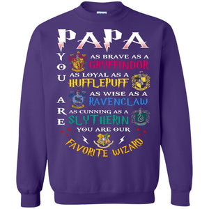 Papa Our  Favorite Wizard Harry Potter Fan T-shirt Purple S 