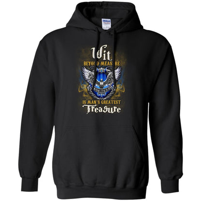 Wit Beyond Measure Is Man's Greatest Treasure Ravenclaw House Harry Potter Fan Shirt Black S 