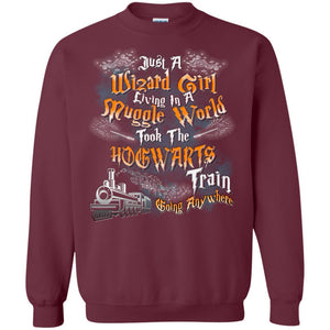 Just A Wizard Girl Living In A Muggle World Took The Hogwarts Train Going Anywhere Maroon S 