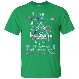 I Am A Disney Pricess At Hogwarts Harry Potter Shirt G200 Gildan Ultra Cotton T-Shirt Irish Green S