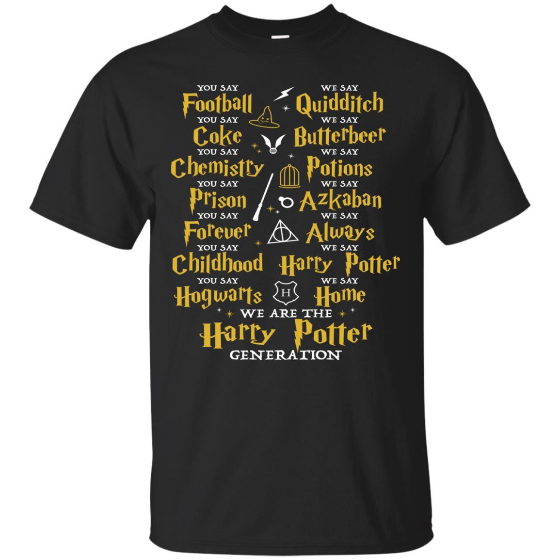 We Are The Harry Potter Generation Movie Fan T-shirt Black S 