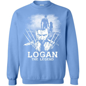 Logan The Legend Wolverine Fan T-shirt Carolina Blue S 