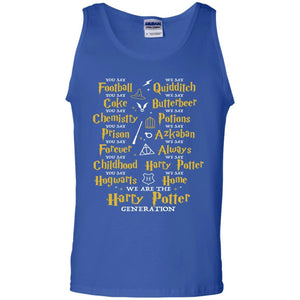 We Are The Harry Potter Generation Movie Fan T-shirt Royal S 
