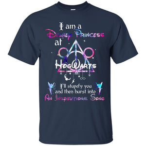 I Am A Disney Pricess At Hogwarts Harry Potter Shirt G200 Gildan Ultra Cotton T-Shirt Navy S