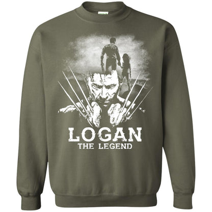 Logan The Legend Wolverine Fan T-shirt Military Green S 