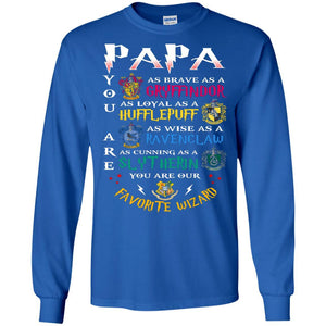 Papa Our  Favorite Wizard Harry Potter Fan T-shirt Royal S 