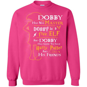 Dobby Has No Master Dobby Is A Free Elf And Dobby Has Come To Save Harry Potter And His Friends Movie Fan T-shirt Heliconia S 