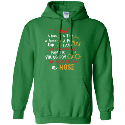 I Have A Diary, A Tiara, A Special Cup, A Pet I Adore And An Obsession Of A Famous Young Boy Harry Potter Fan T-shirt Irish Green S 