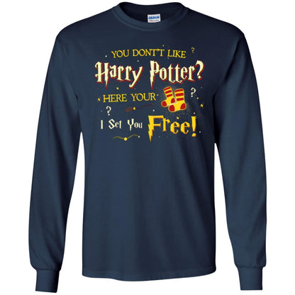 You Don_t Like Harry Potter Here Your I Set You Free Movie T-shirt Navy S 