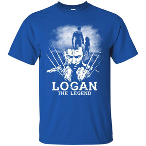 Logan The Legend Wolverine Fan T-shirt Royal S 