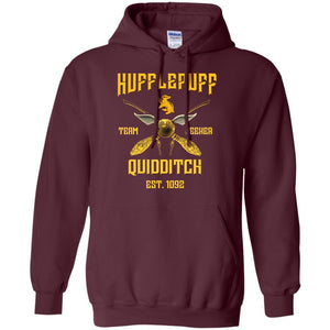 Hufflepuff Quidditch Team Seeker Est 1092 Harry Potter Shirt Maroon S 