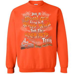 Just A Wizard Girl Living In A Muggle World Took The Hogwarts Train Going Anywhere Orange S 