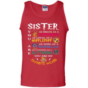 Sister My Favorite Wizard Harry Potter Fan T-shirt Red S 