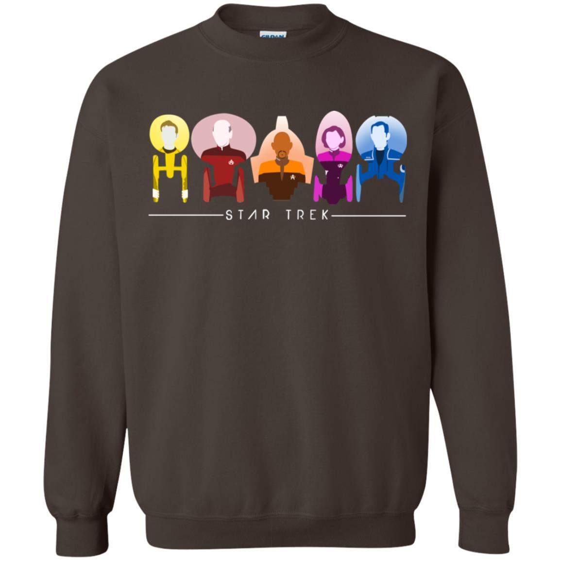 Star Trek Starfleet Captains Shirt Dark Chocolate S 
