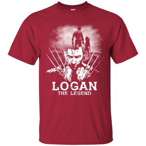 Logan The Legend Wolverine Fan T-shirt Cardinal S 