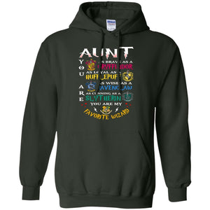 Aunt My Favorite Wizard Harry Potter Fan T-shirt Forest Green S 