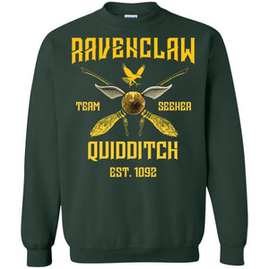 Ravenclaw Quiddith Team Seeker Est 1092 Harry Potter Shirt Forest Green S 