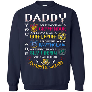 Daddy Our  Favorite Wizard Harry Potter Fan T-shirt Navy S 